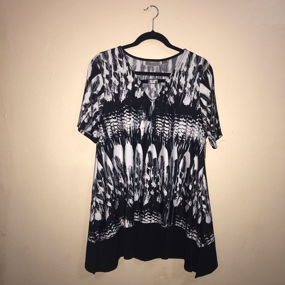 ⚡️Size 14/16 Avenue Feather Print Tunic/Dress